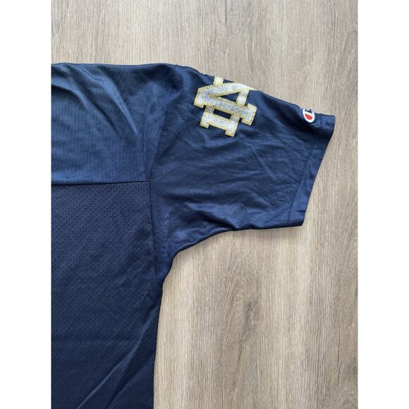 Vintage 90's NCAA Notre Dame Champion Football Jersey #3 Size 48 XL Faded Sports - Picture 14 of 16